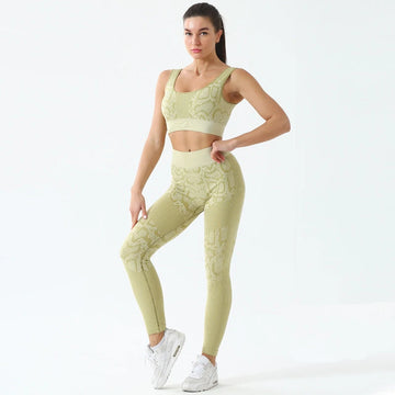 Women's Seamless Sports Suits Set