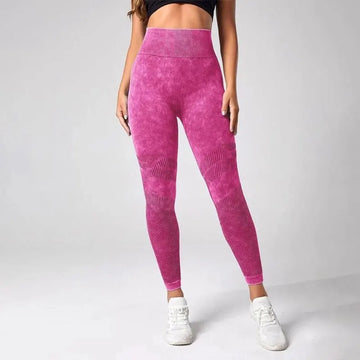 Yoga Basic Tie Dye High Waist Yoga Leggings