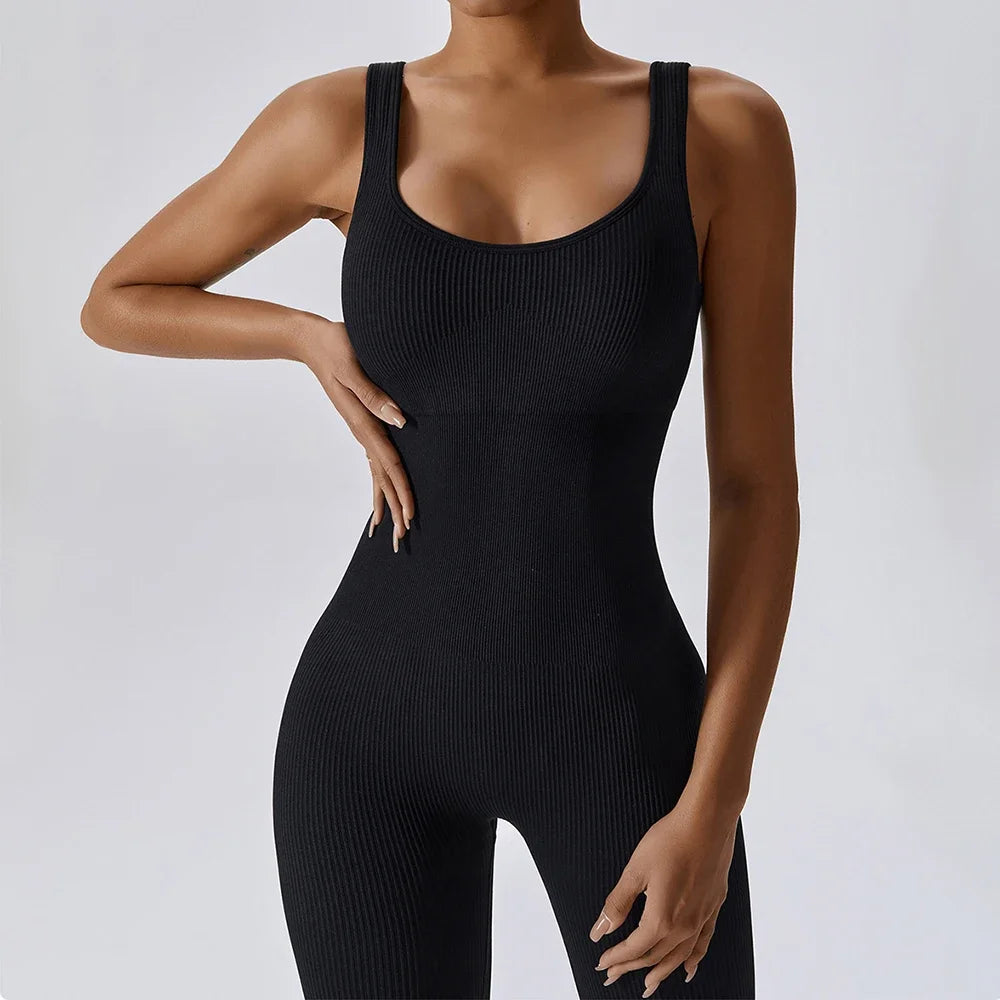 Seamless Stretchy Yoga Jumpsuit