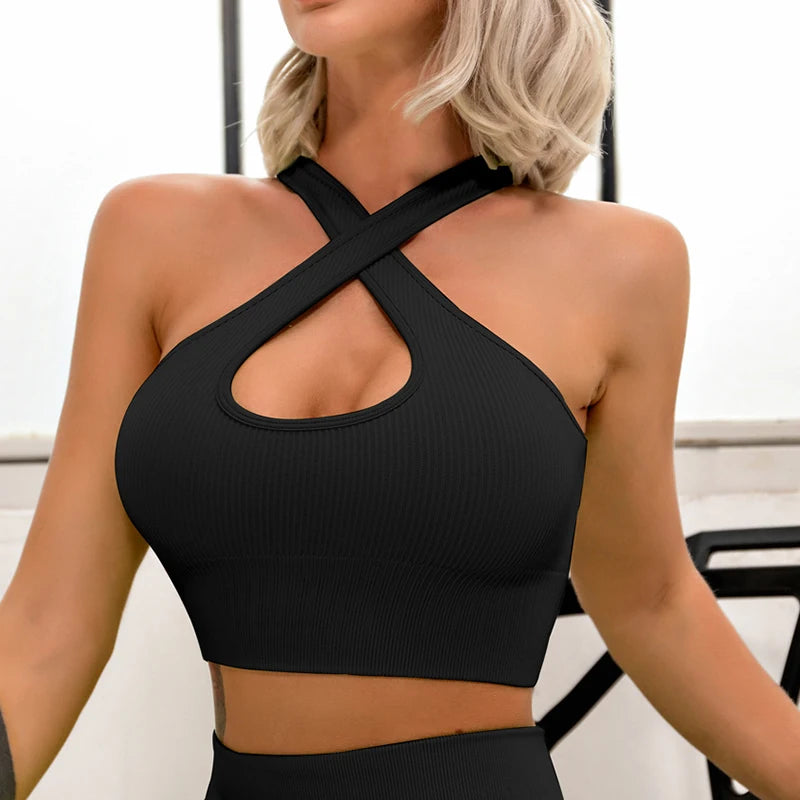 Seamless Push-Up Sports Bra