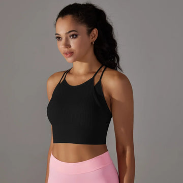 Seamless Push-Up Gym Sports Bra