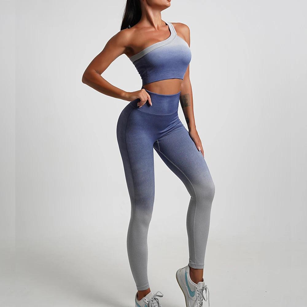 Seamless Yoga Sports Suit Set