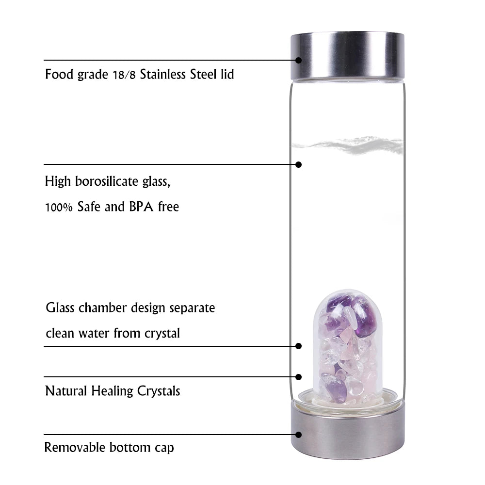 Natural Crystal Elixir Bottles Healing