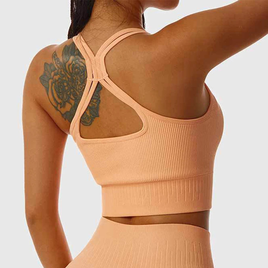 Seamless Push-Up Sports Bra