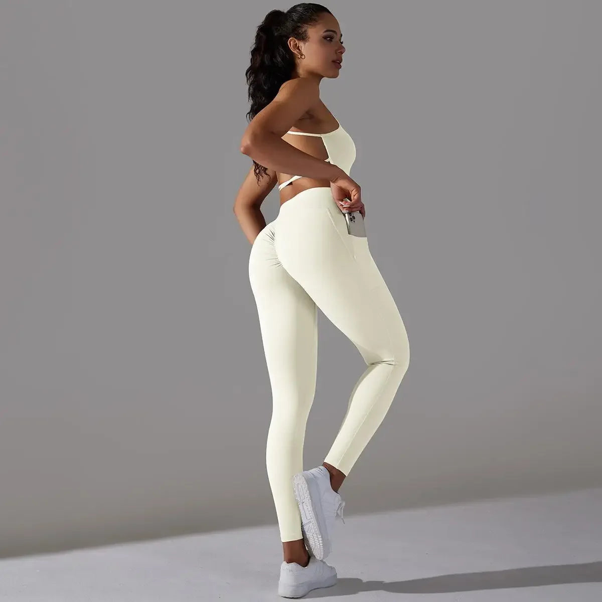 Seamless Yoga Sports Suit Set