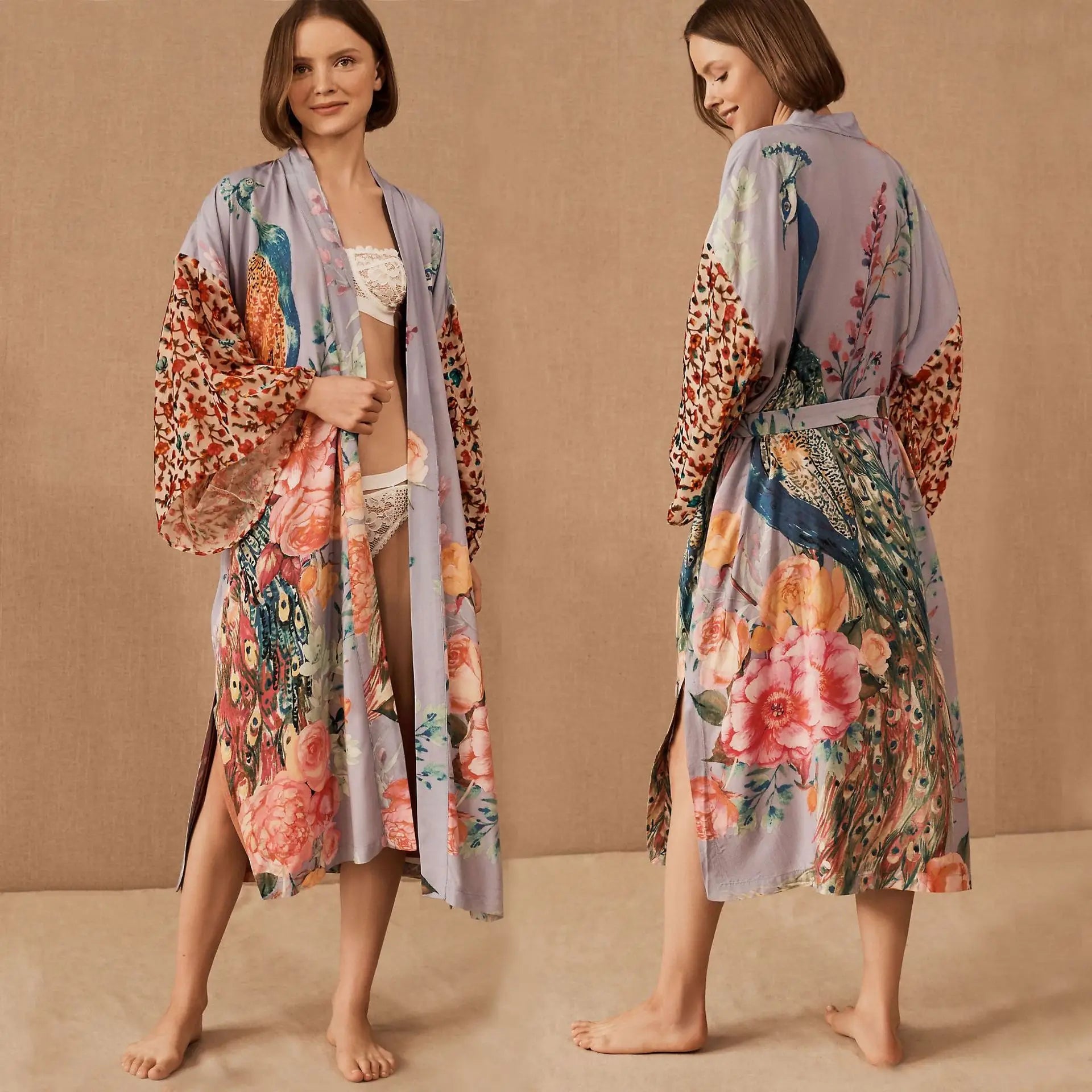 Women's Kimono Robe / Beach Cover-Up