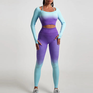 Seamless Yoga Sports Suit Set