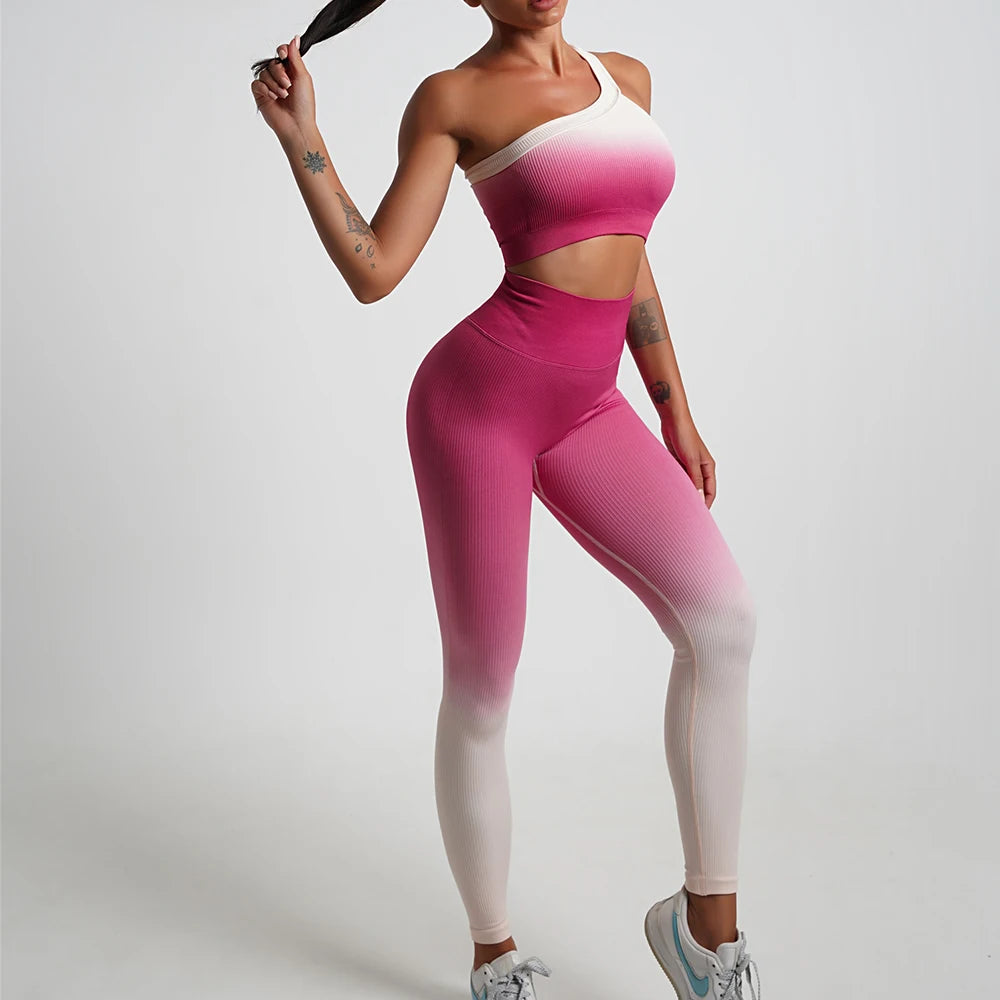 Seamless Yoga Sports Suit Set