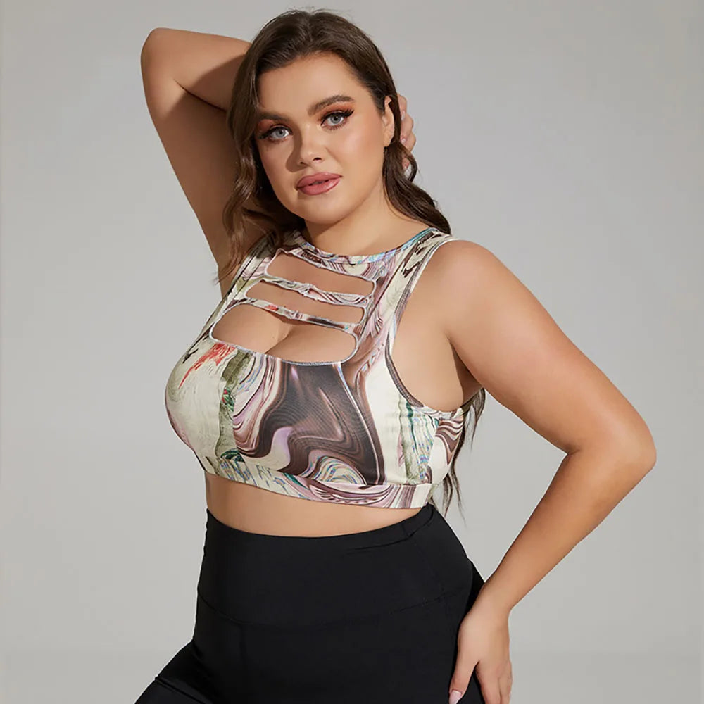 Plus Size Seamless Yoga Bra