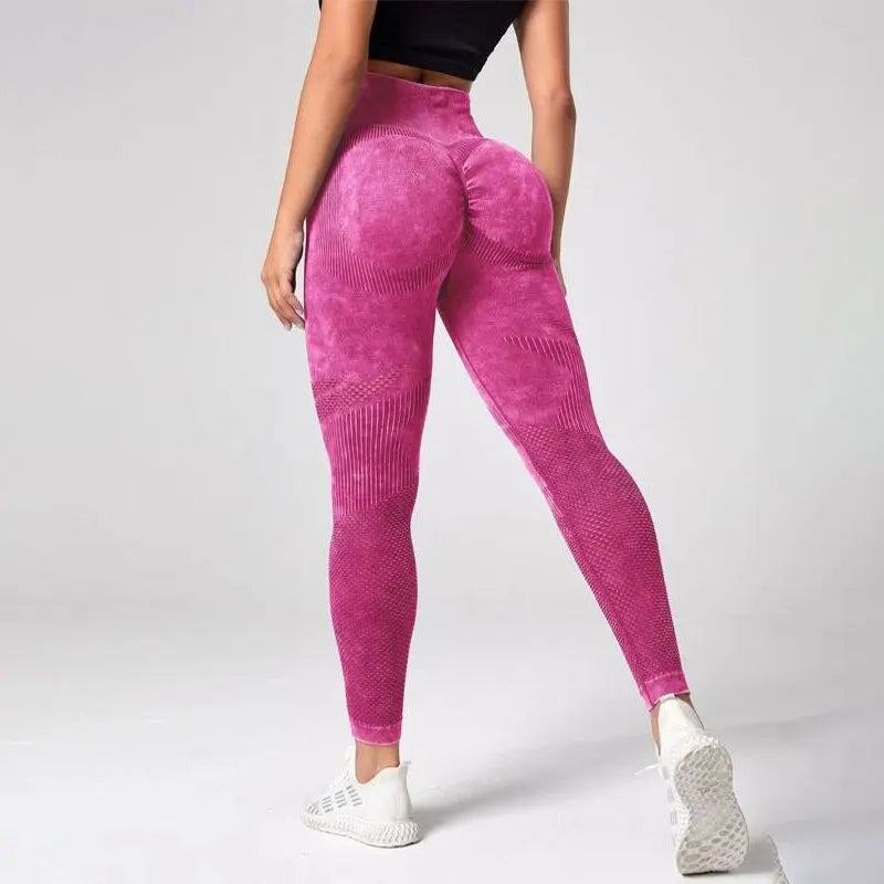 Yoga Basic Tie Dye High Waist Yoga Leggings