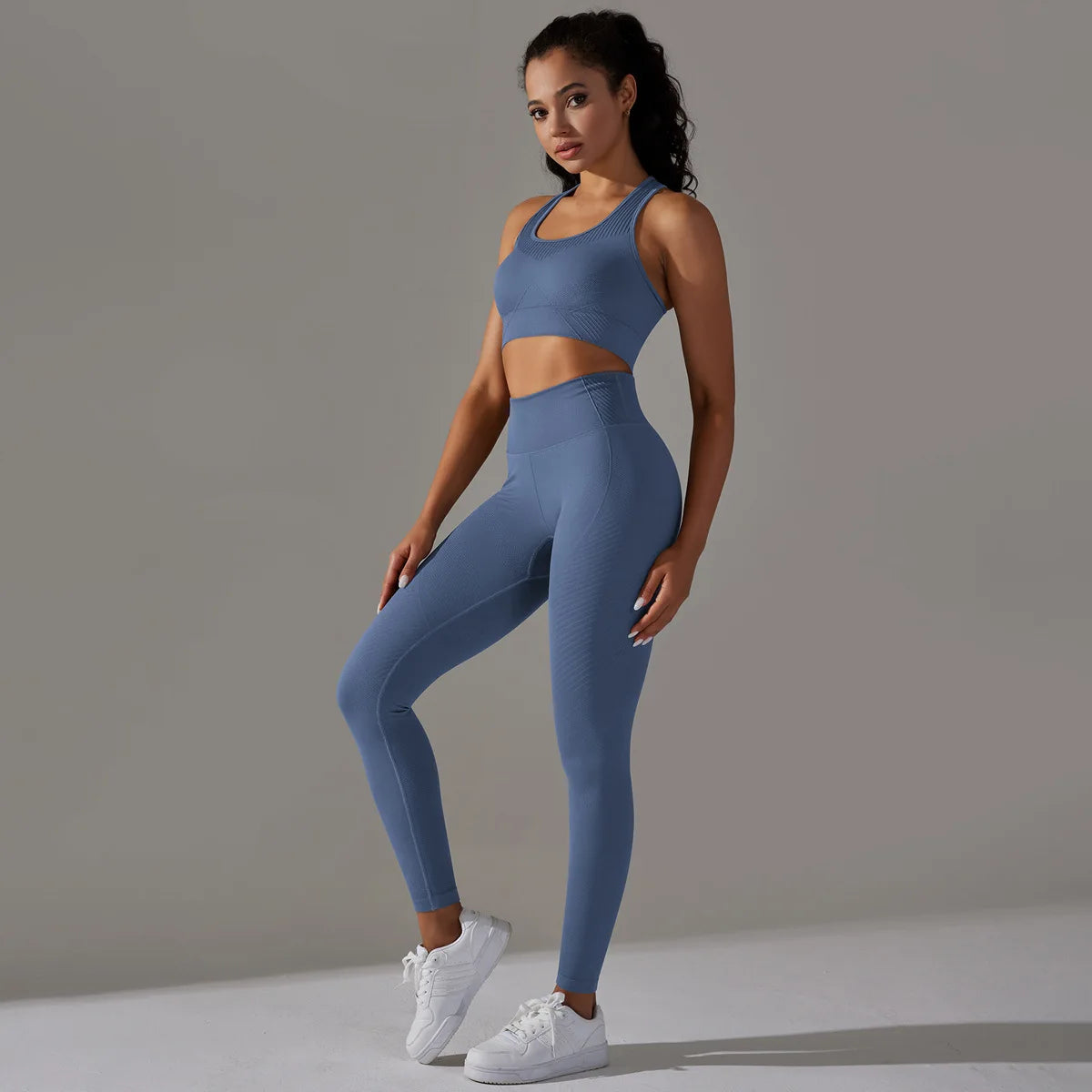 Seamless Gym Sports Suits Set